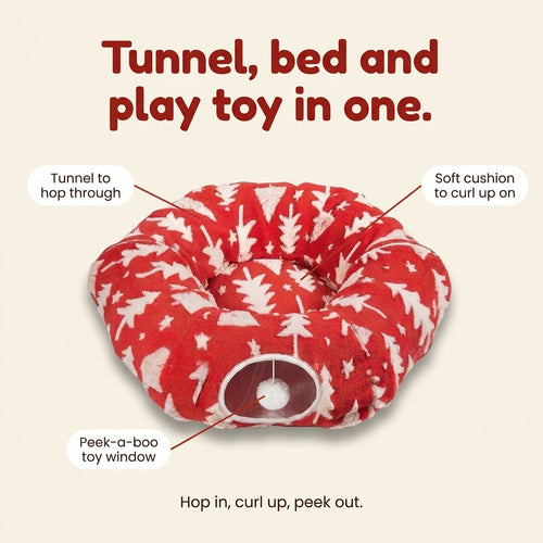 Christmas tree pet tunnel